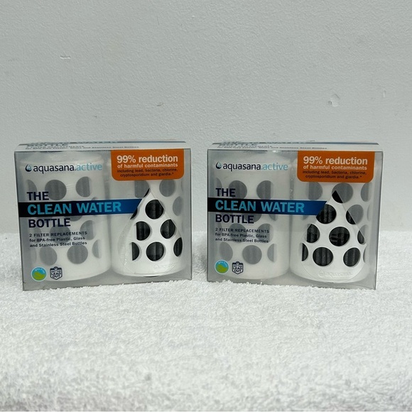 Aquasana Active Clean Water Bottle Filter Replacements Lot of 4 Filters - Picture 1 of 7